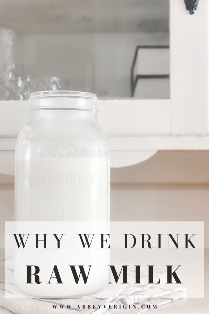 half gallon jar of raw milk against cream china cabinet pinterest graphic why we drink raw milk
