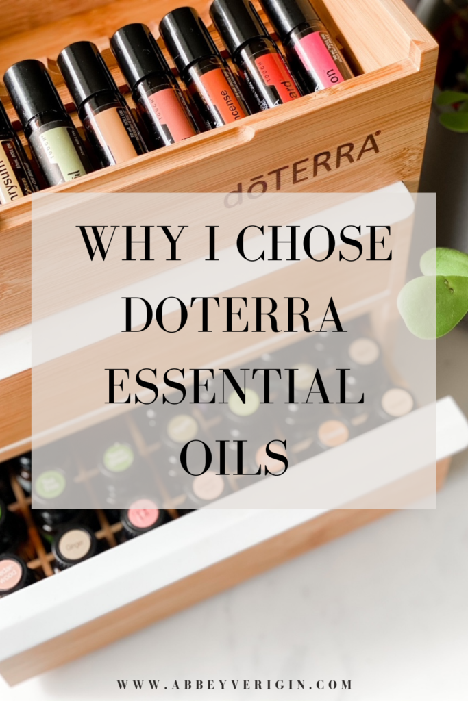 WHY I CHOSE DOTERRA PINTEREST GRAPHIC BOX OF ESSENTIAL OILS