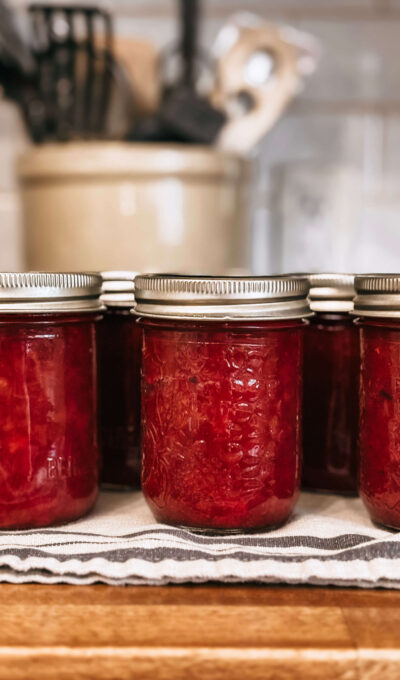 Rhubarb Vanilla Bean Jam