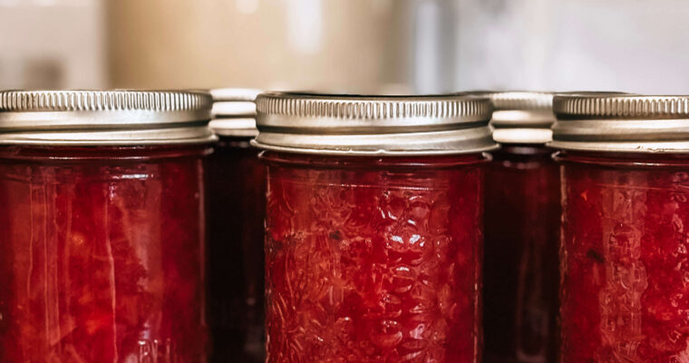 Rhubarb Vanilla Bean Jam